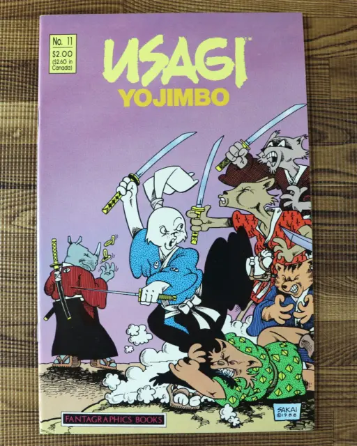 1988 Fantagraphics Comics Usagi YoJimbo #11 Stan Sakai G/FN+