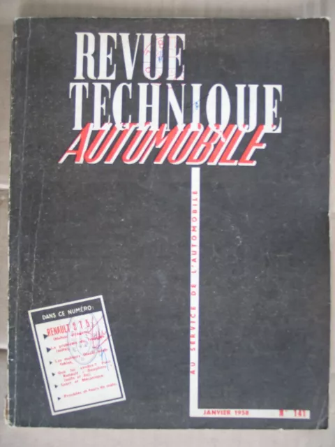 Revue Technique RENAULT Camionnette 2 T 5 moteur Frégate         n°141 - 01/1958