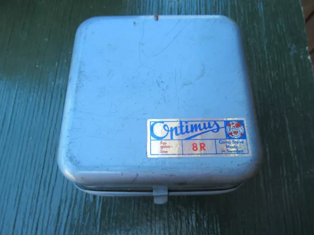 Vintage Optimus 8R Back Pack Camping Stove  Made in Sweden with Key