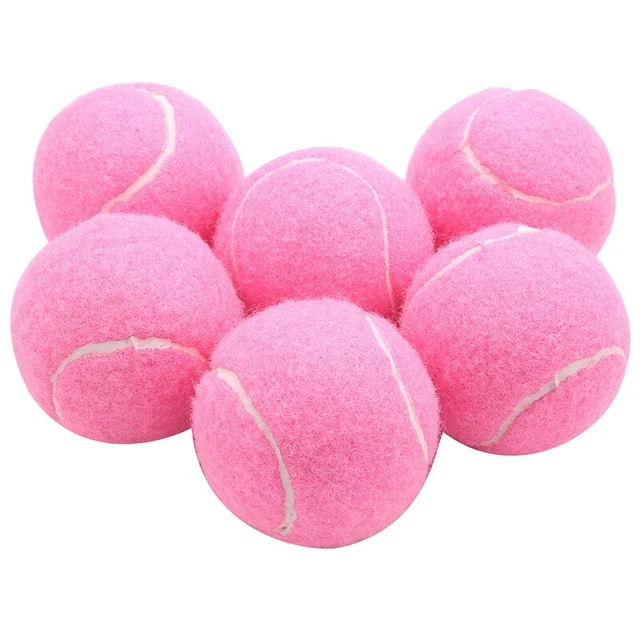 6Pcs Pack Tennis Balls Wear-Resistant Elastic Training Balls 66mm Ladies Be Z4B4