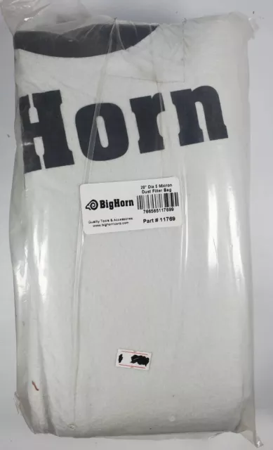 Big Horn 11769 20" Micron Dust Filter Bag 30"x 47" Rep Delta A04526 A04496