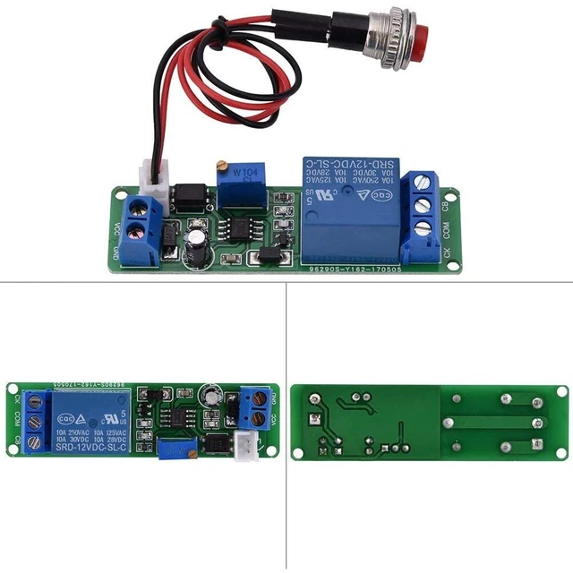 PRATICAL RELAY MODULE Timer Module 1 PC Turn OFF 1* DC12V Module 1~10s ...