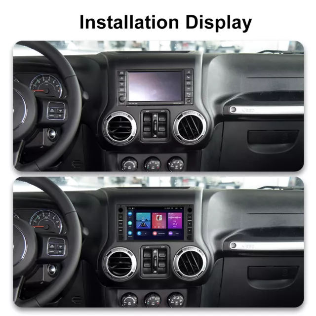 64G Android Autoradio CarPlay GPS Nav für Dodge RAM Jeep Grand Cherokee Chrysler 2