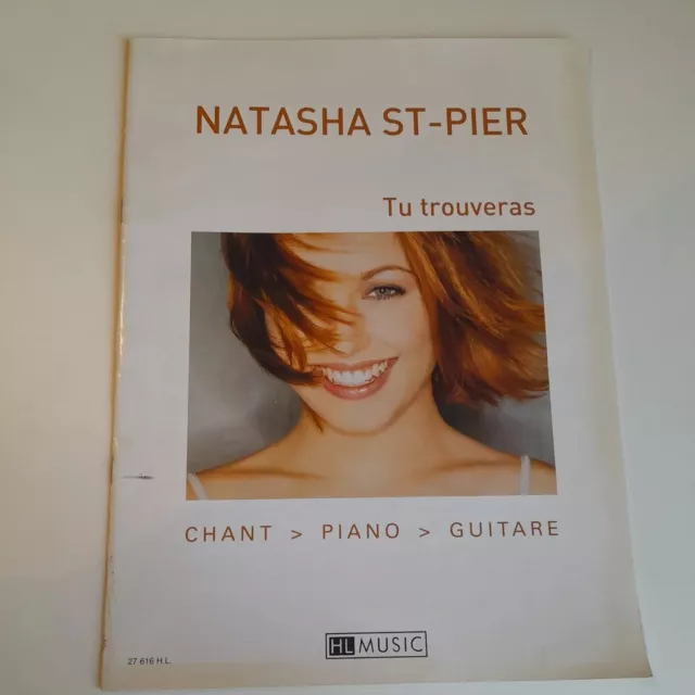 Natasha St Pier Partition Tu trouveras piano voix guitare  chant parole musique