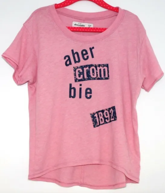 Abercrombie Kids Kinder rosa T-Shirt Gr. XS 8 Jahre 128-134 fast wie neu!