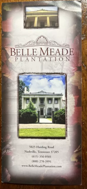 2004 - 2005 Belle Meade Plantation Brochure Nashville Tennessee TN