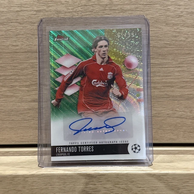 FERNANDO TORRES AUTO /99 Topps Finest UEFA Champions League