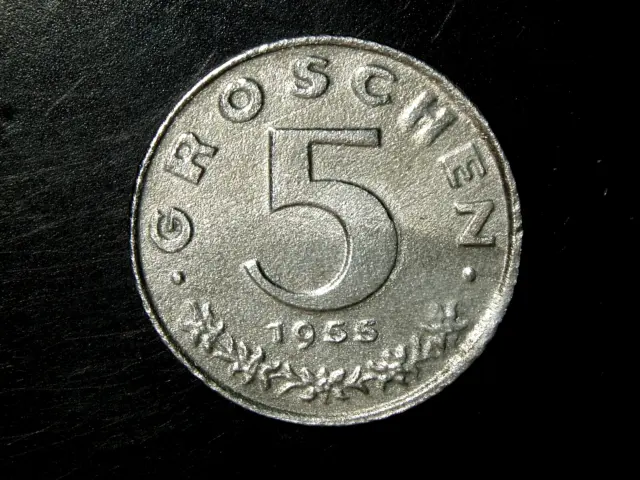 Austria  1955  5  Groschen  Coin  # 1