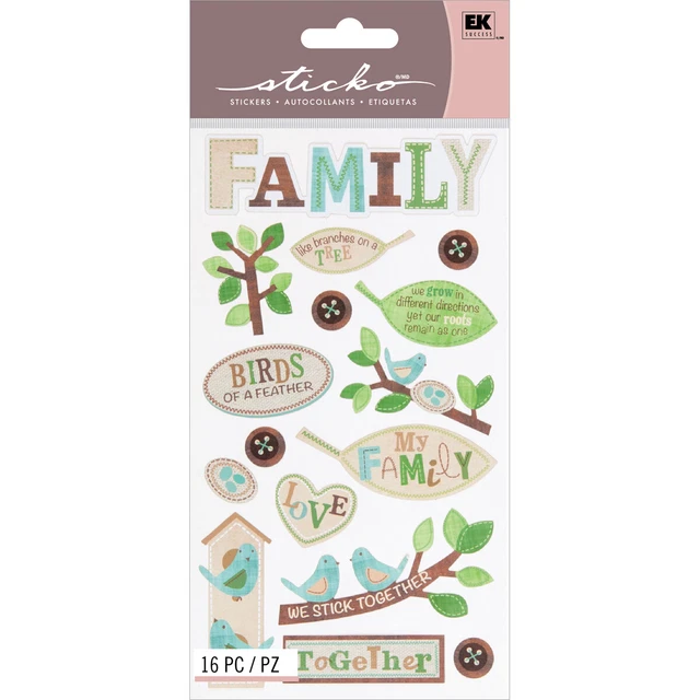 FAMILY TREE SCRAPBOOK Stickers Papercraft Scrapbook Planner Supply Sticko £2.65 PicClick UK