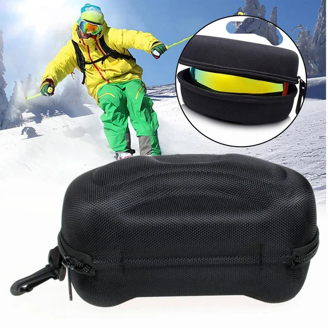 Snow Ski Goggles Case Snowboard Skiing Goggle Sunglasses Carrying Bag Zipper Box