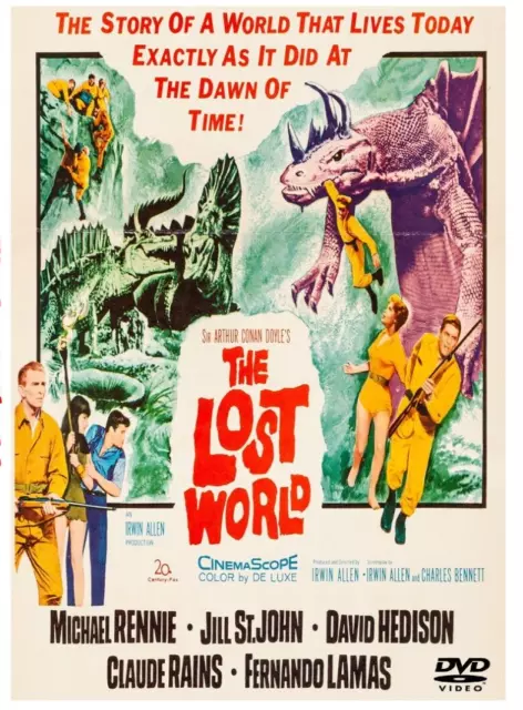 The Lost World 1960 DVD Film classic Michael Rennie Jill St John Claude Rains