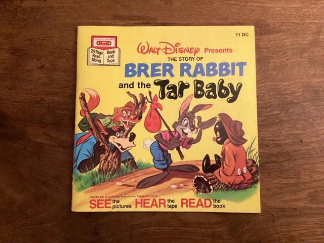 VINTAGE WALT DISNEY Brer Rabbit and the Tar Baby See Hear Read Book ...