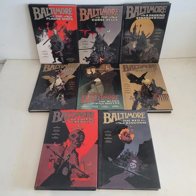 LOT OF 8x Hellboy Baltimore Comics Mike Mignola Dark Horse Books Hard Covers