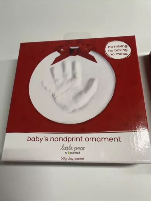 Lot Of 2 Baby Handprint Footprint Keepsake Kits Perfect Grandparents Gift 2
