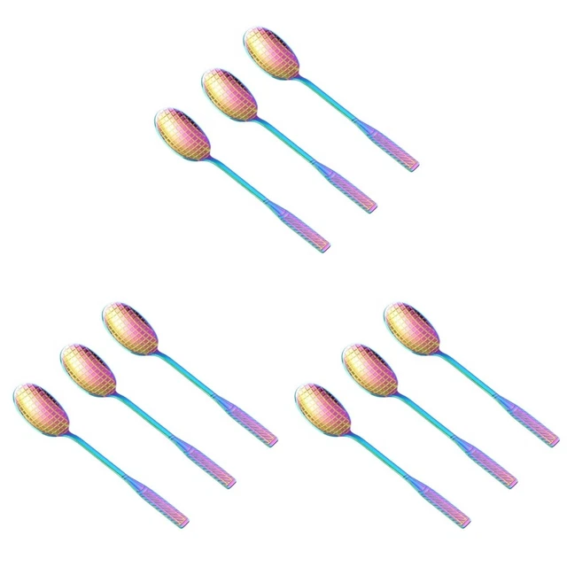 3 cucharas de hielo Demitasse Espresso cuchara de té cuchara de verano fiesta cuchara