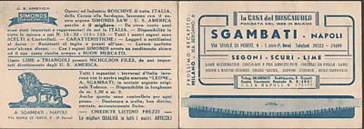 Napoli_Casa Del Boscaiuolo_Sgambati_Calendarietto_Raro