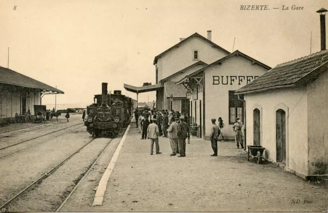 Carte Postale Tunisie Bizerte La Gare