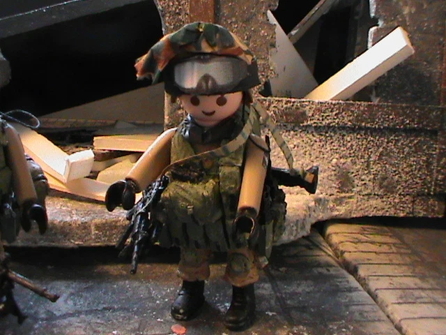 PLAYMOBIL CUSTOM SOLDAT Ukrainien (Ukraine-2022) Ref-0002