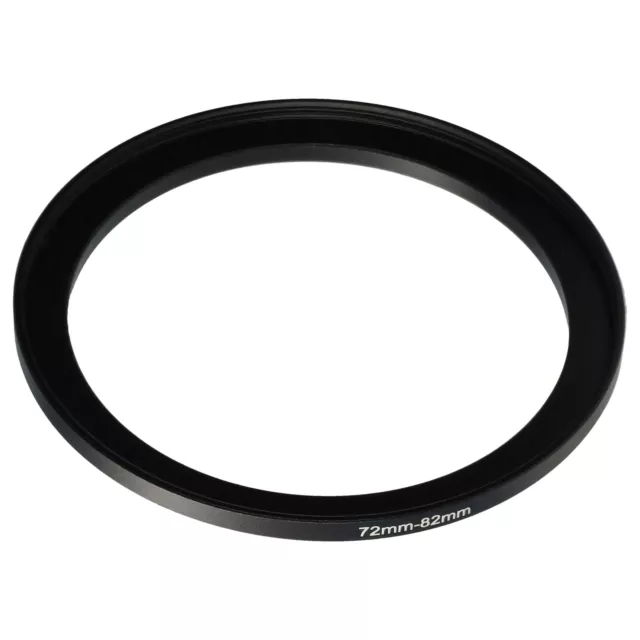 Step Up Ring Adapter von 72mm auf 82mm für Kamera Objektiv schwarz