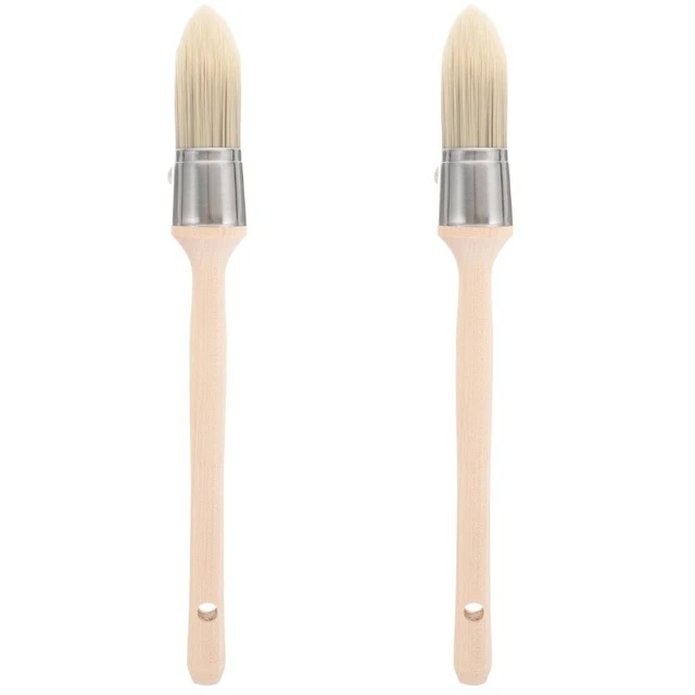 2x Portable Paint Edger Tool Wall Paint Brush Round Trim Brush Paint Tool