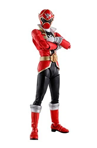 Power Ranger Super SENTAI 30th Anniv Red Hero Figure Set BANDAI From Japan USED