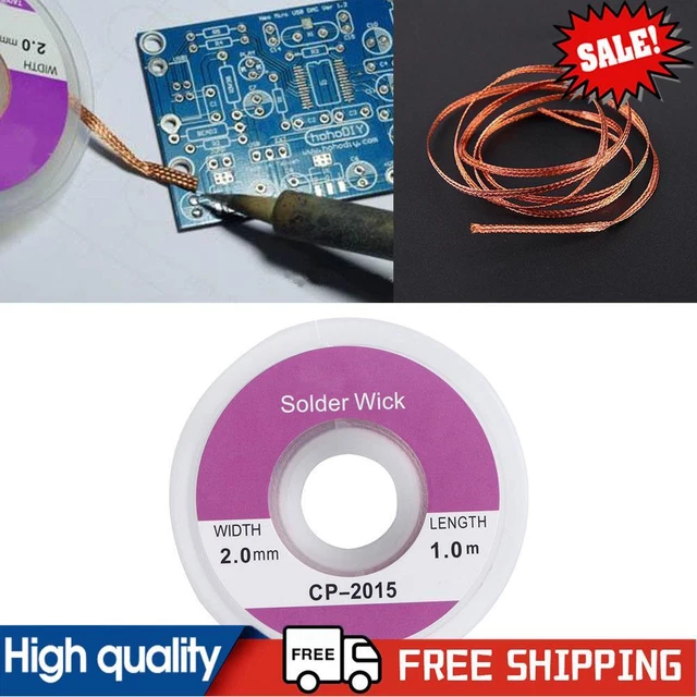 10pcs 1.0mm Desoldering Braid Solder Remover Sucker Flux Wick Cable Wire