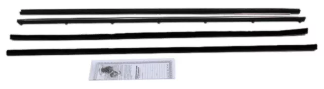 Window Sweeps Weatherstrip for 61-71 International Truck Black Front Left Right