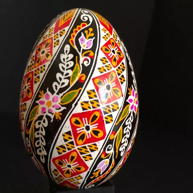 Real Ukrainian Pysanky Goose Pysanka Hand made Hutsul Easter Egg