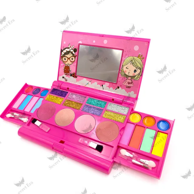 Baby Girls Princess Pretend Washable Make Up Palette Toys Simulation Gifts Set