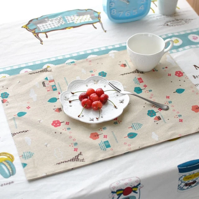 Soft Heat Insulation Household Placemats Banquet Decor Table Mat Fabric Napkin