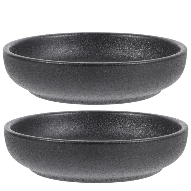 2 pz ciotola per spezie cibo piastra per immersioni rotonda salsa dolce a forma rotonda ciotola pra