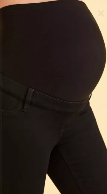 Pantalones de mezclilla ajustados Next Maternity negros - talla 14R