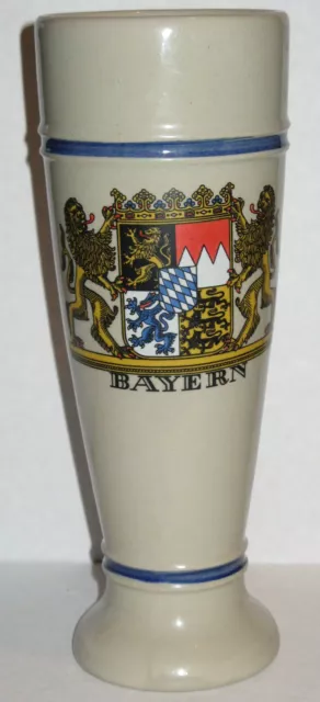 BAYERN WAPPEN Original GERZIT  0,5 Liter Bierglas Bierkrug aus Steingut... 2