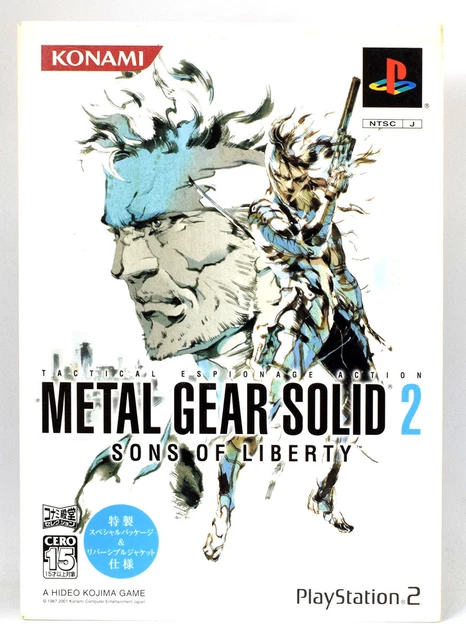PS2 Metal Gear Solid 2 Sons of Liberty Konami Playstation 2 Japanese Ver