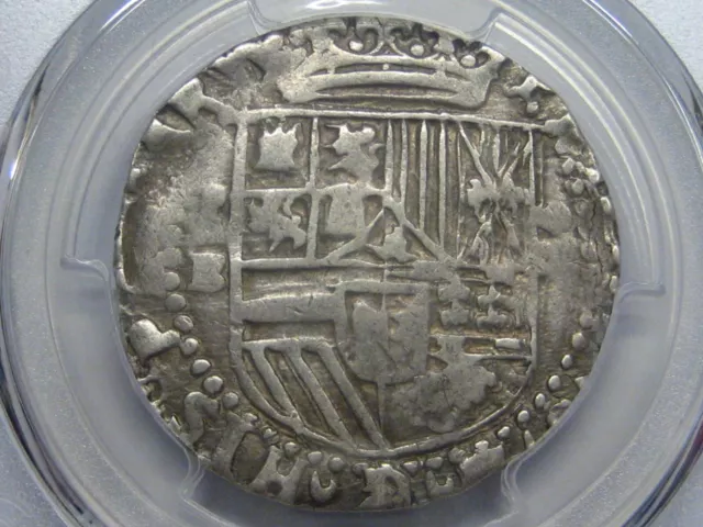 (1578-95) Philip Ii 4 Real Cob Pcgs Xf40 Potosi Assayer B Silver Colonial Era