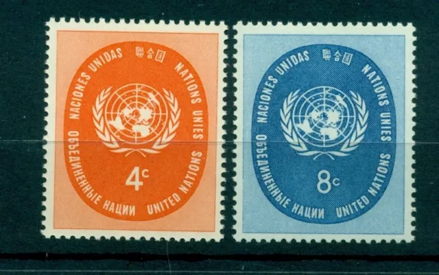 Nations Unies New York 1958 - Michel n. 70/71 - Timbres poste ordinaire