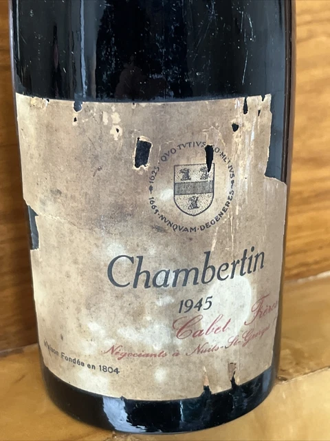 Chambertin grand cru 1945 cabet freres 3