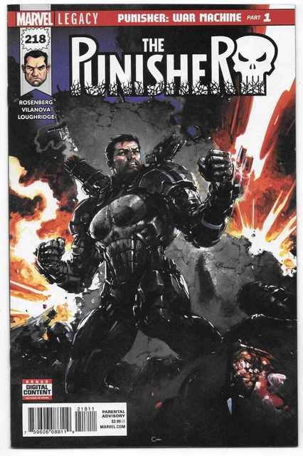 Punisher #218 NM/NM+ 1st App War Machine Frank 2018 Marvel Comics High-Grade MCU