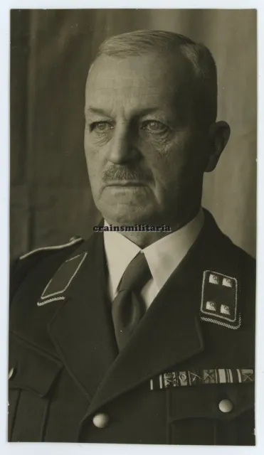 Orig. Foto Portrait Reiter Offizier mit RIESEN Ordensspange Orden 1.WK
