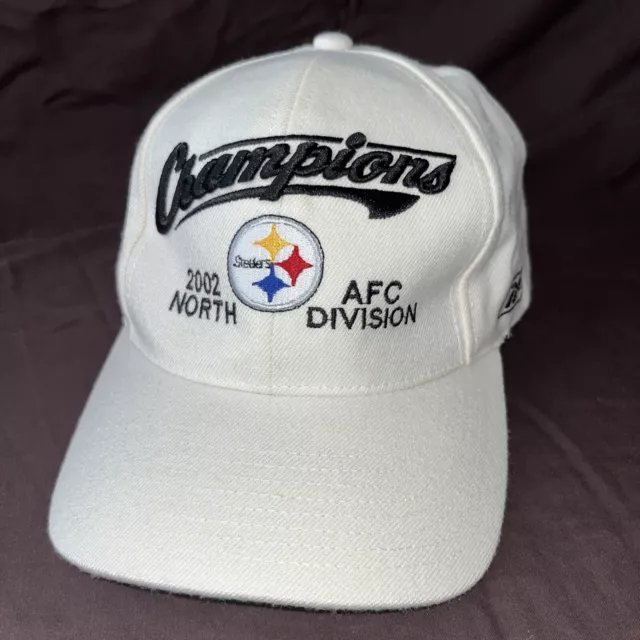 Vintage Pittsburgh Steelers 2002 AFC North Division Champions Adjustable Hat Cap