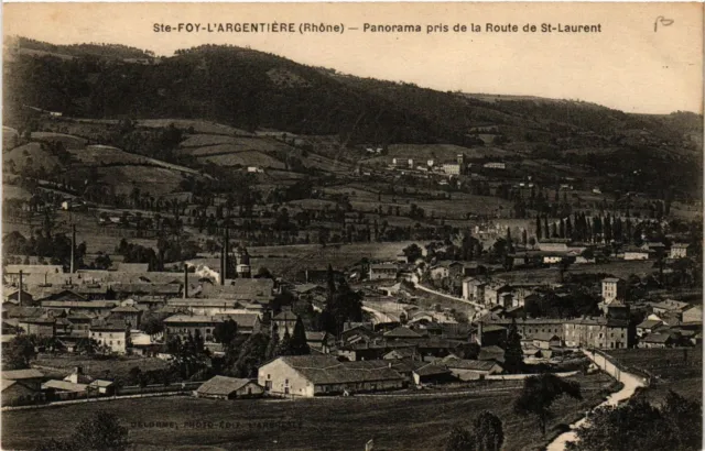 CPA Ste-FOY-l'ARGENTIERE - Panorama pris de la Route de St-LAURENT (572994)