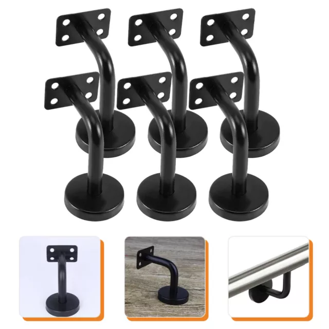 6 Pcs Staffa Del Corrimano Delle Scale Supporti Per Ringhiere Interno Mensola