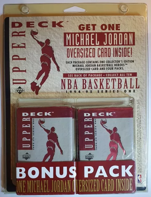 1994 Upper Deck NBA Basketball Michael Jordan BONUS PACK - 4 Packs + Jumbo