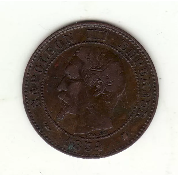 NAPOLEON III 2 Centimes  1854 K = BORDEAUX