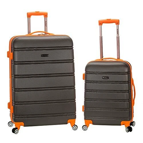 Rockland Melbourne Hardside Expandable Spinner Wheel Luggage Charcoal 2-Piece...