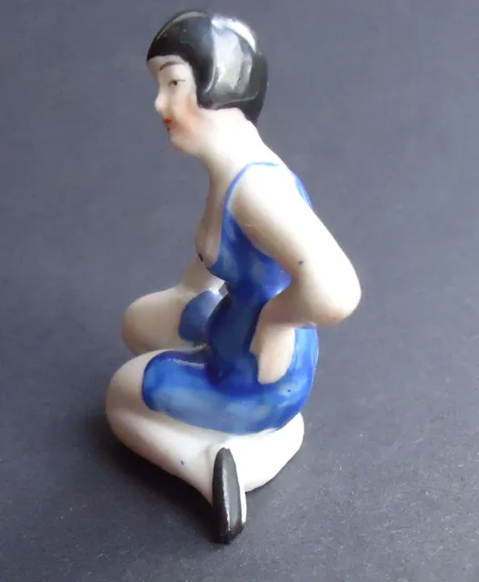 Bathing Beauty Art Deco Porcelain Figurine German