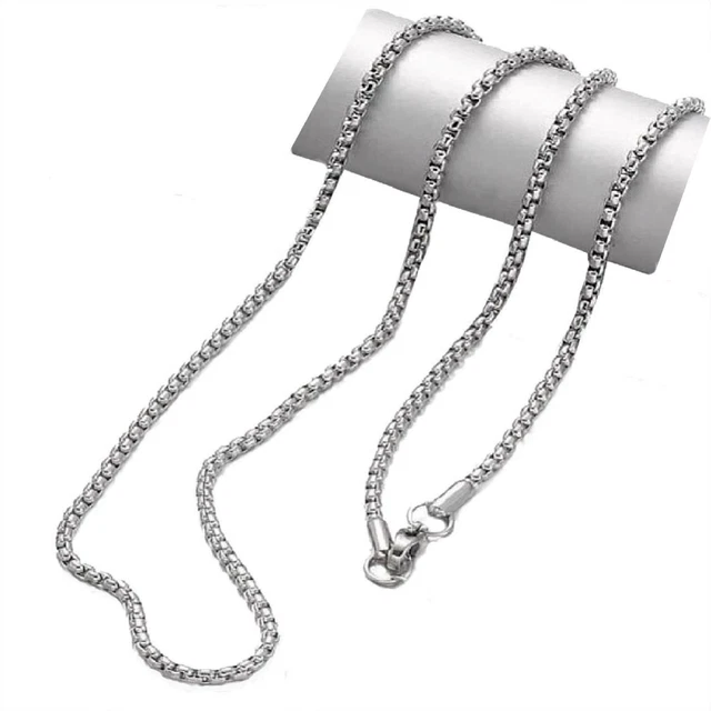 Catenina In Acciaio Inox Veneziana - Lunghezza 40-70 Cm, 2.5 Mm, Uomo/Donna - Foto 6