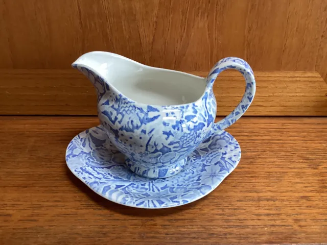 Vintage Burleigh Scilla Jug And Saucer