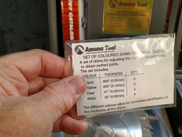 Amana 658030-ak Carbide Tipped  Dado Set sold exactly as shown. See pics ask ??? 2
