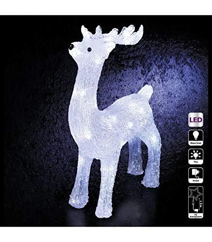 FEERIC LIGHTS & CHRISTMAS Renne Lumineux extérieur h45cm 40 LED + transfo